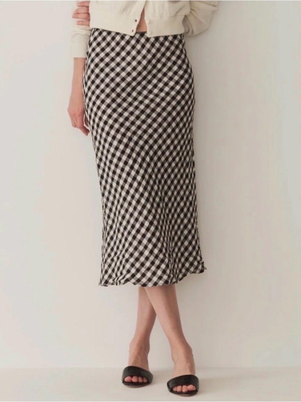 Doen Elowen Gingham Midi Skirt
